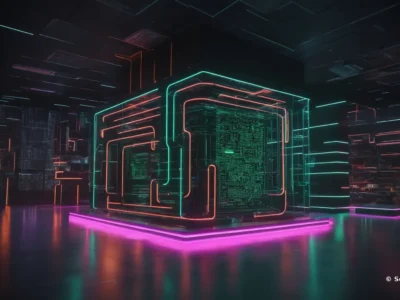Una struttura tecnologica avvolge circuiti digitali in uno spazio futuristico, con il marchio Scudo231.it visibile in basso a destra.